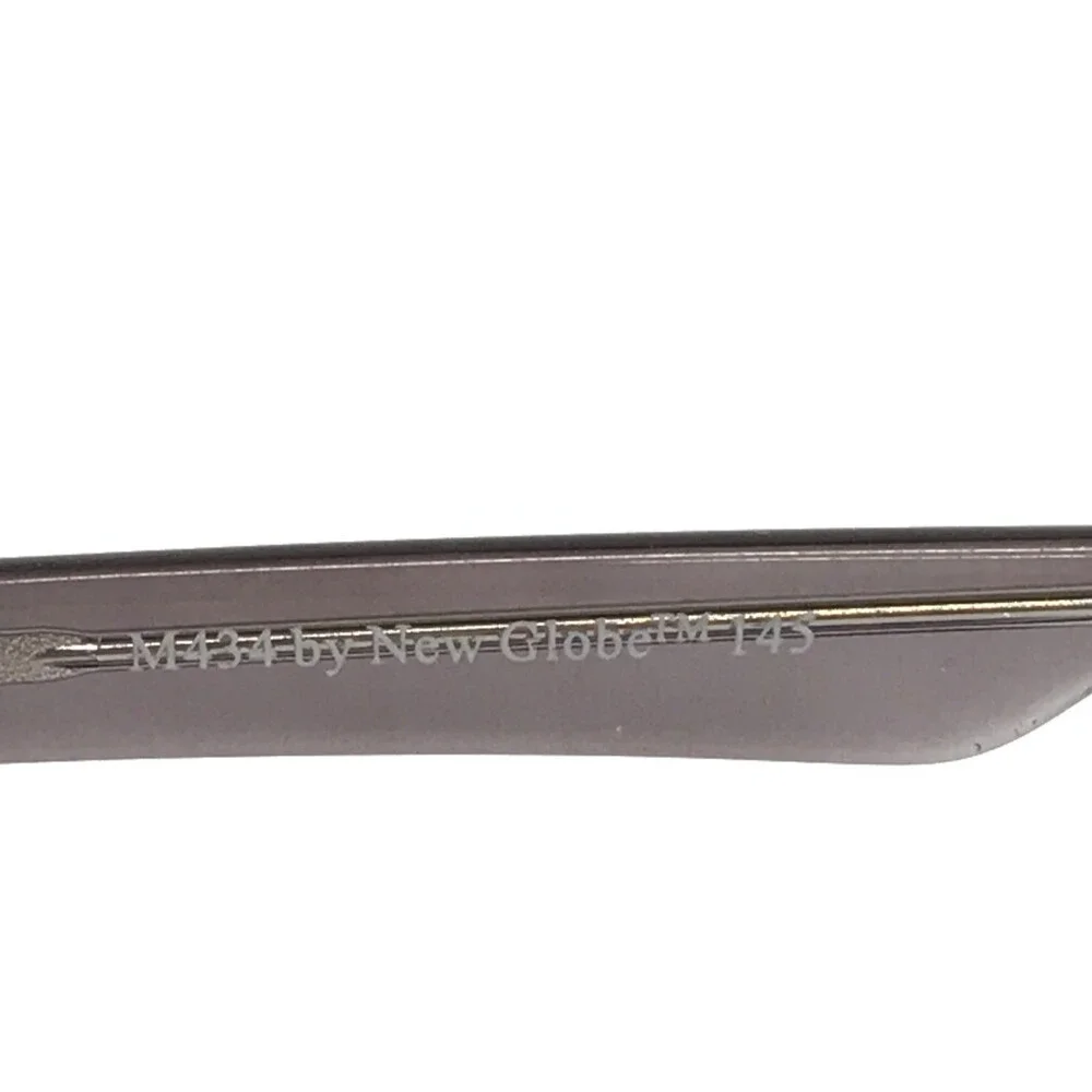 New Globe Eyeglasses Frames M434 SMOKE Gray Rectangle Full Rim 55-17-145